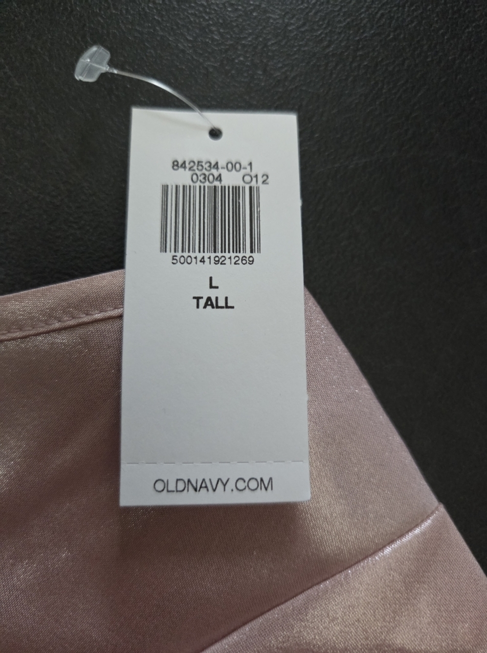 NWT - Old Navy Light Pink Shine Satin Maxi Dress - Size L Tall - Picture 7 of 10